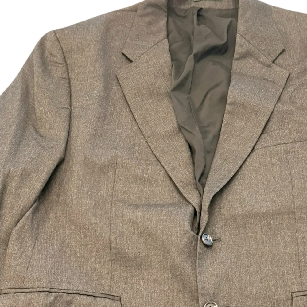Vintage Lauren Ralph Lauren Virgin Wool Blazer Sport Coat Mens 2 Button 44S Grey